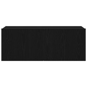 Σετ επίπλου τηλεόρασης 7 pcs Μαύρη Οξυά 100 x 30 x 30 cm - Pakobazaar