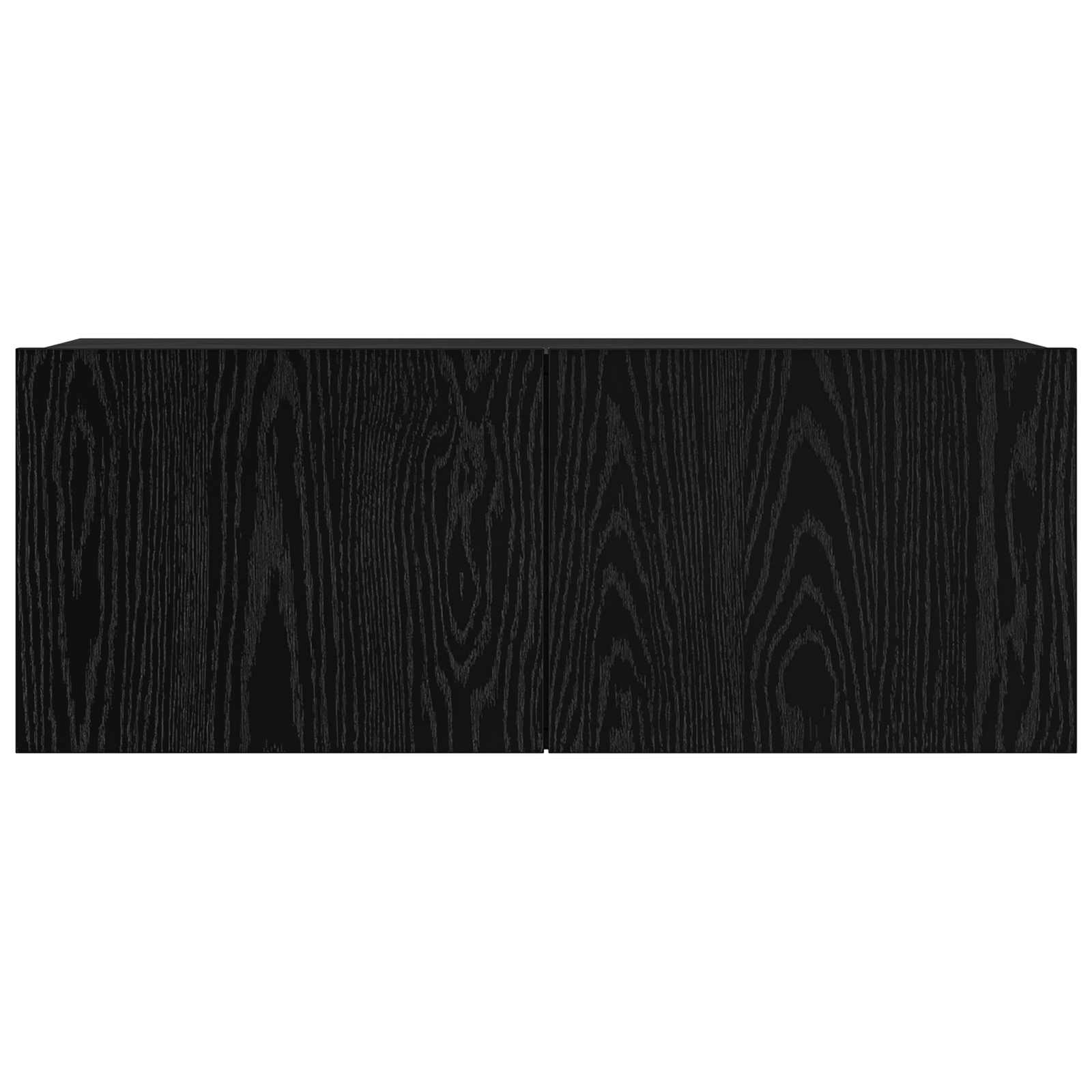 Σετ επίπλου τηλεόρασης 6 pcs Μαύρη Οξυά 100 x 30 x 30 cm