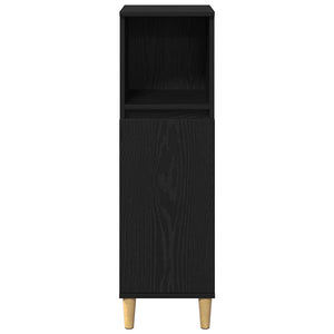 Σετ Επίπλων Μπάνιου 3 τμχ. Μαύρο 80 x 33 x 60 εκ