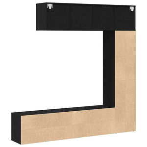 Ράφι Βιβλίων 12 επίπεδα 3 τμχ. 36 x 30 x 143 cm Μαύρη Οξυά