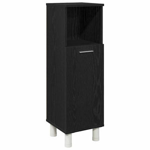 Σετ Επίπλων Μπάνιου με ράφι 3 pcs Μαύρο 30 x 30 x 99,5 εκ - Pakobazaar