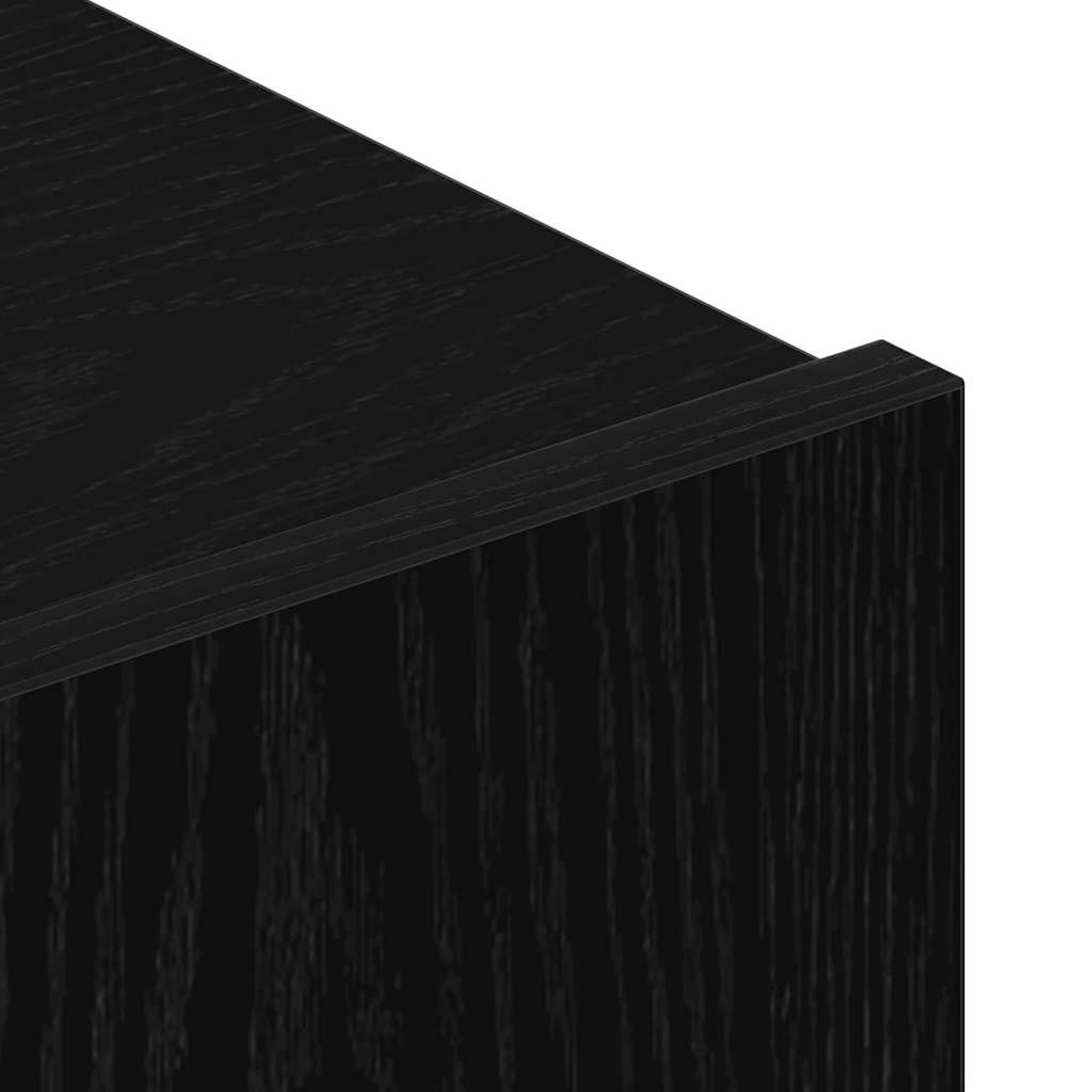 Σετ επίπλου τηλεόρασης 4 pcs Μαύρη Οξυά 80 x 30 x 30 εκ