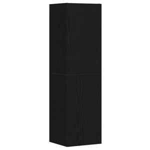 Σετ επίπλου τηλεόρασης 4 pcs Μαύρη Οξυά 130,5 x 30 x 140 εκ - Pakobazaar