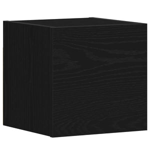 Σετ επίπλου τηλεόρασης 4 pcs Μαύρη Οξυά 130,5 x 30 x 140 εκ - Pakobazaar