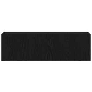 Σετ επίπλου τηλεόρασης 4 pcs Μαύρη Οξυά 130,5 x 30 x 140 εκ - Pakobazaar
