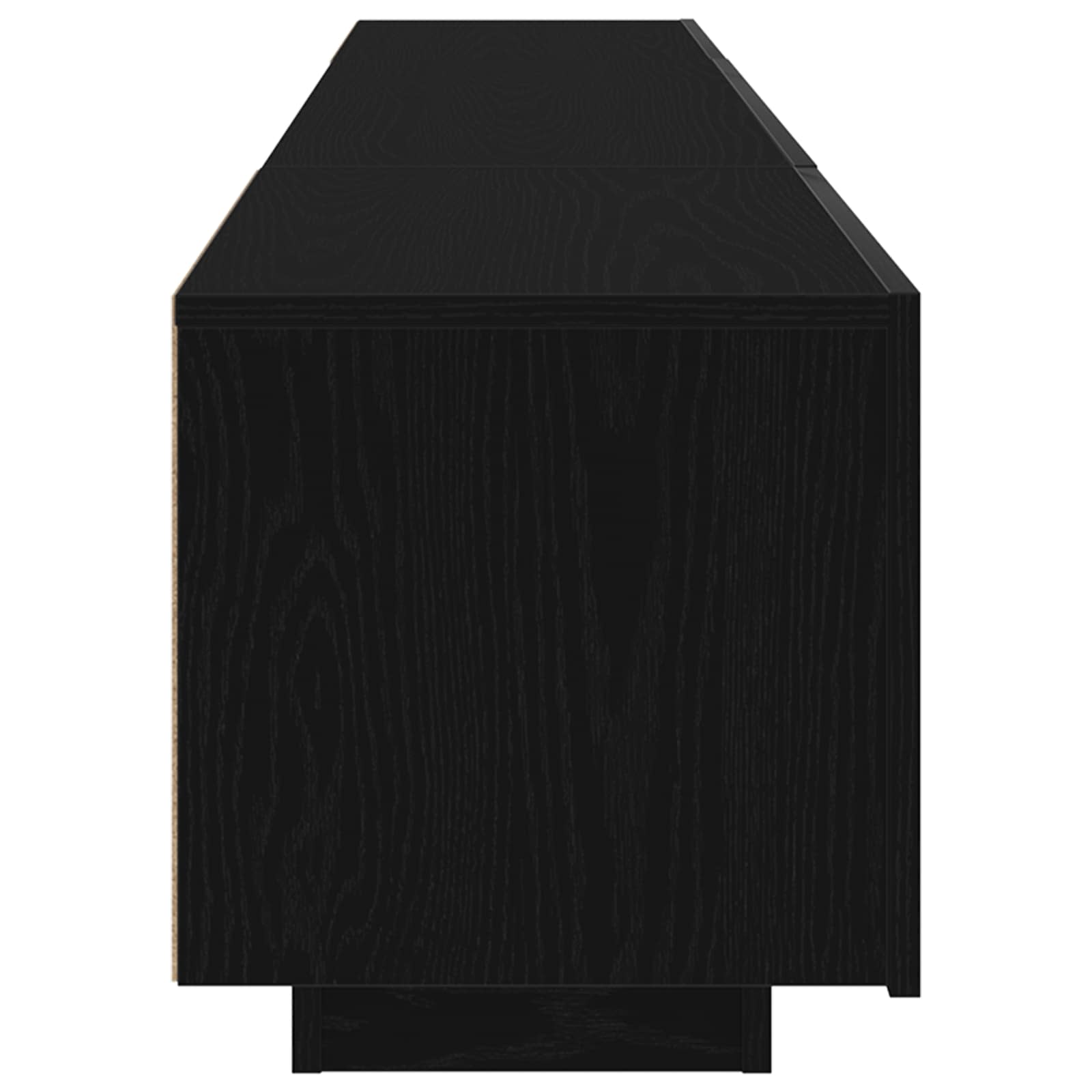 Σετ επίπλου τηλεόρασης Επιτοίχιο 2 pcs Μαύρο 180 x 35 x 40 εκ - Pakobazaar