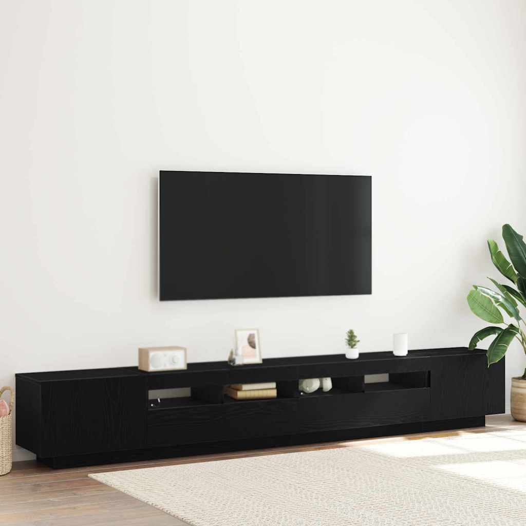 Σετ επίπλου τηλεόρασης Επιτοίχιο 3 pcs Μαύρο 260 x 35 x 40 εκ - Pakobazaar