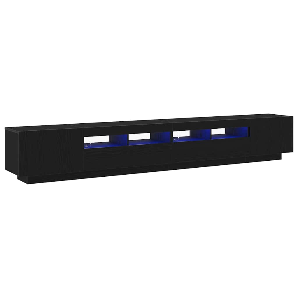 Σετ επίπλου τηλεόρασης Επιτοίχιο 3 pcs Μαύρο 260 x 35 x 40 εκ - Pakobazaar
