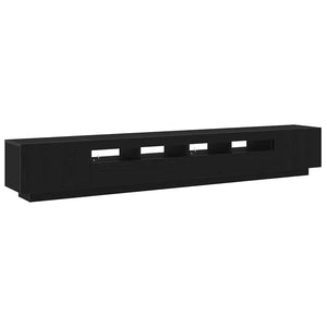 Σετ επίπλου τηλεόρασης Επιτοίχιο 3 pcs Μαύρο 260 x 35 x 40 εκ - Pakobazaar