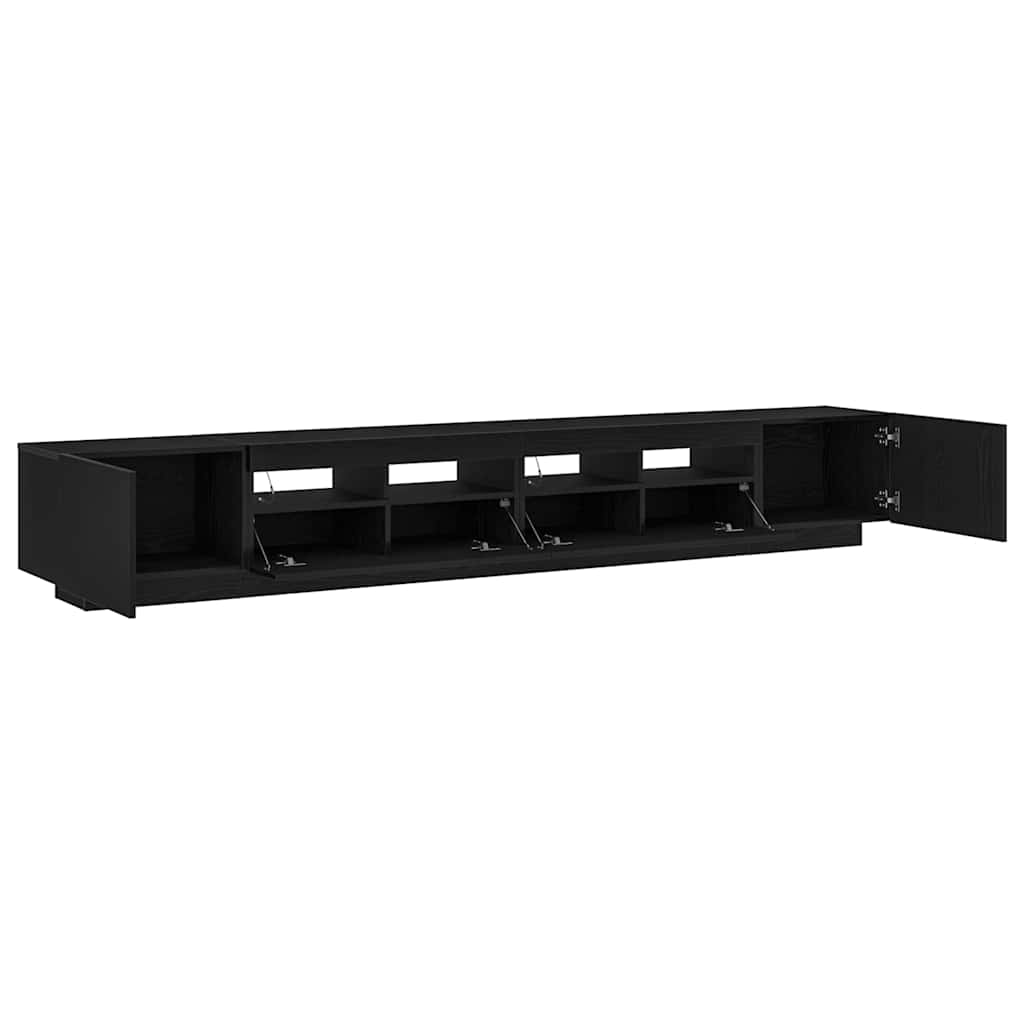 Σετ επίπλου τηλεόρασης Επιτοίχιο 3 pcs Μαύρο 260 x 35 x 40 εκ - Pakobazaar