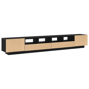 Σετ επίπλου τηλεόρασης Επιτοίχιο 3 pcs Μαύρο 260 x 35 x 40 εκ - Pakobazaar