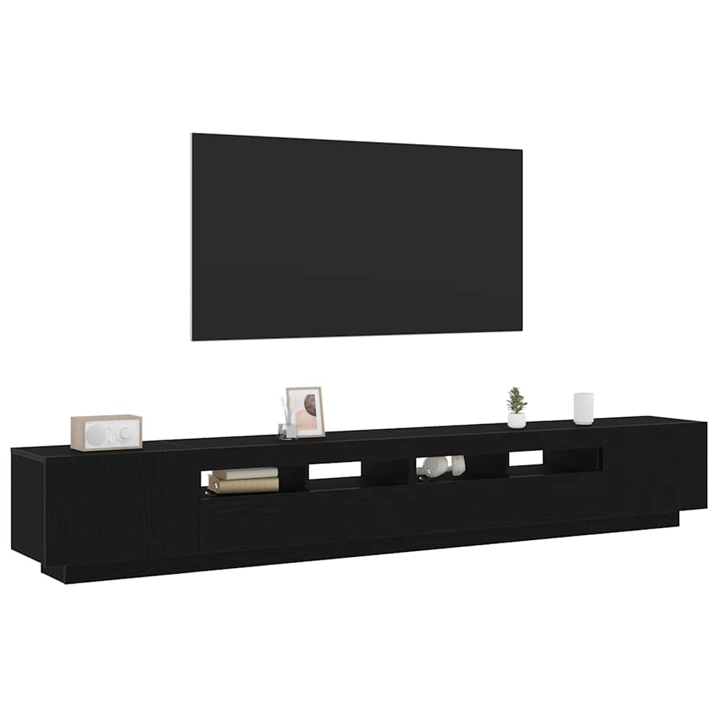 Σετ επίπλου τηλεόρασης Επιτοίχιο 3 pcs Μαύρο 260 x 35 x 40 εκ - Pakobazaar