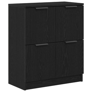 Πλαϊνό γραφείο 2 pcs Μαύρη Οξυά 60 x 30 x 70 εκ. - Pakobazaar