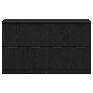 Πλαϊνό γραφείο 2 pcs Μαύρη Οξυά 60 x 30 x 70 εκ. - Pakobazaar