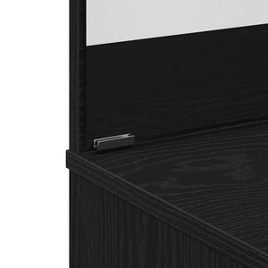 Σετ Τραπεζιού Μακιγιάζ 2 pcs Μαύρη Οξυά Επεξεργασμένο ξύλο - Pakobazaar