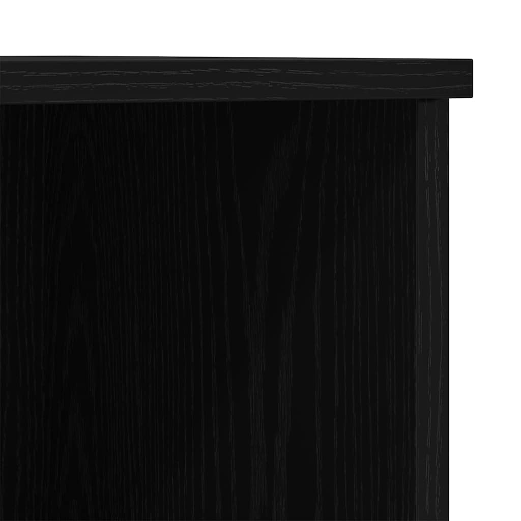 Highboard Μαύρη Οξυά 132 x 35,5 x 103,5 εκ. Επεξεργασμένο ξύλο - Pakobazaar