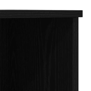 Highboard Μαύρη Οξυά 132 x 35,5 x 103,5 εκ. Επεξεργασμένο ξύλο - Pakobazaar