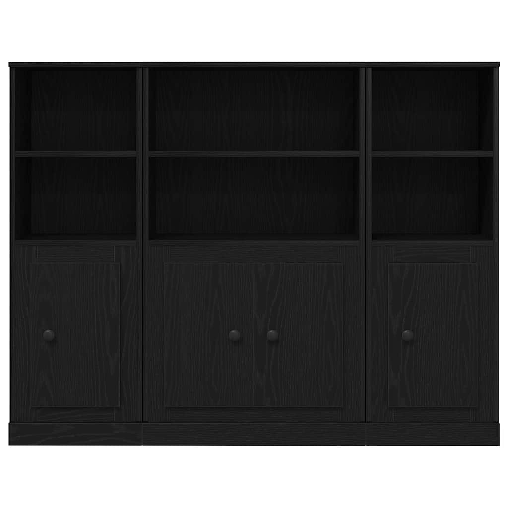 Highboard Μαύρη Οξυά 132 x 35,5 x 103,5 εκ. Επεξεργασμένο ξύλο - Pakobazaar