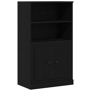 Βιβλιοθήκη Μαύρη Οξυά 132 x 35.5 x 103.5 εκ Επεξεργασμένο Ξύλο