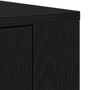 Πλαϊνό γραφείο Μαύρη Οξυά 240 x 33 x 70 εκ. Επεξεργασμένο ξύλο - Pakobazaar