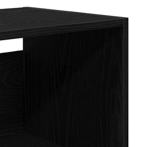 Highboard Μαύρη Οξυά 69,5 x 34 x 180 εκ. Επεξεργασμένο ξύλο - Pakobazaar