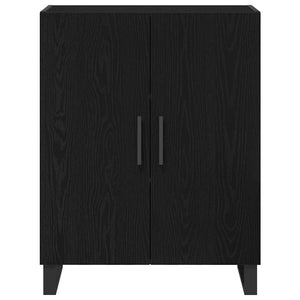 Highboard Μαύρη Οξυά 69,5 x 34 x 180 εκ. Επεξεργασμένο ξύλο - Pakobazaar