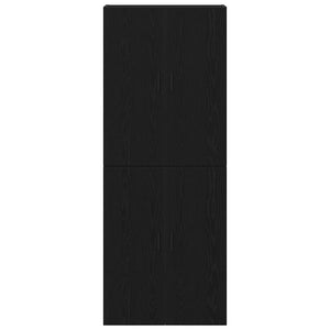 Τοίχου Ντουλάπα Επιτοίχιο 2 pcs Μαύρη Οξυά 69,5 x 34 x 90 εκ. - Pakobazaar