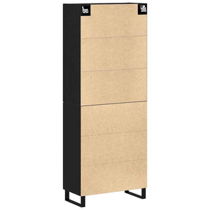 Highboard 2 τμχ. Μαύρη δρυς 69,5 x 34 x 180 εκ.