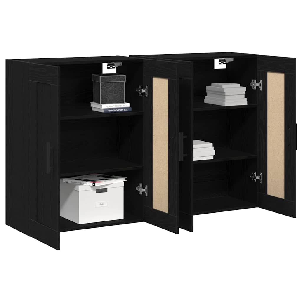 Ντουλάπα τοίχου Επιτοίχιο 2 pcs Παλιό ξύλο 69,5 x 34 x 90 εκ.