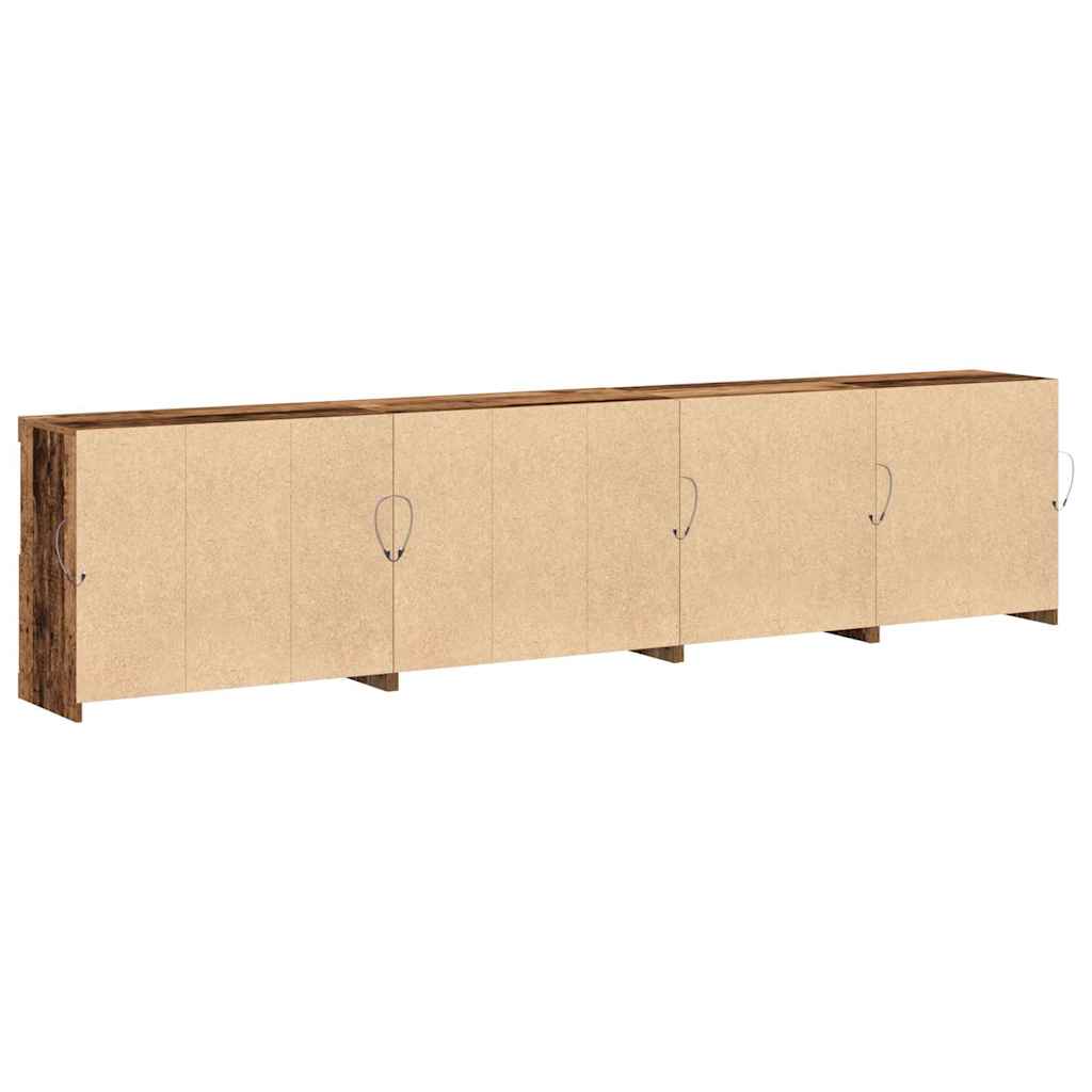 Πλευρικό Τραπέζι LED Παλιό ξύλο 283 x 37 x 67 εκ - Pakobazaar