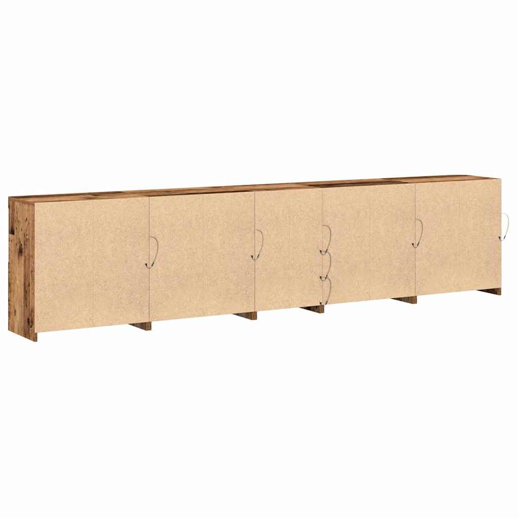 Πλευρικό Τραπέζι LED Παλιό ξύλο 283 x 37 x 67 εκ - Pakobazaar