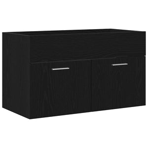 Ντουλάπι Μπάνιου Μαύρη Οξυά 90 x 38,5 x 46 cm