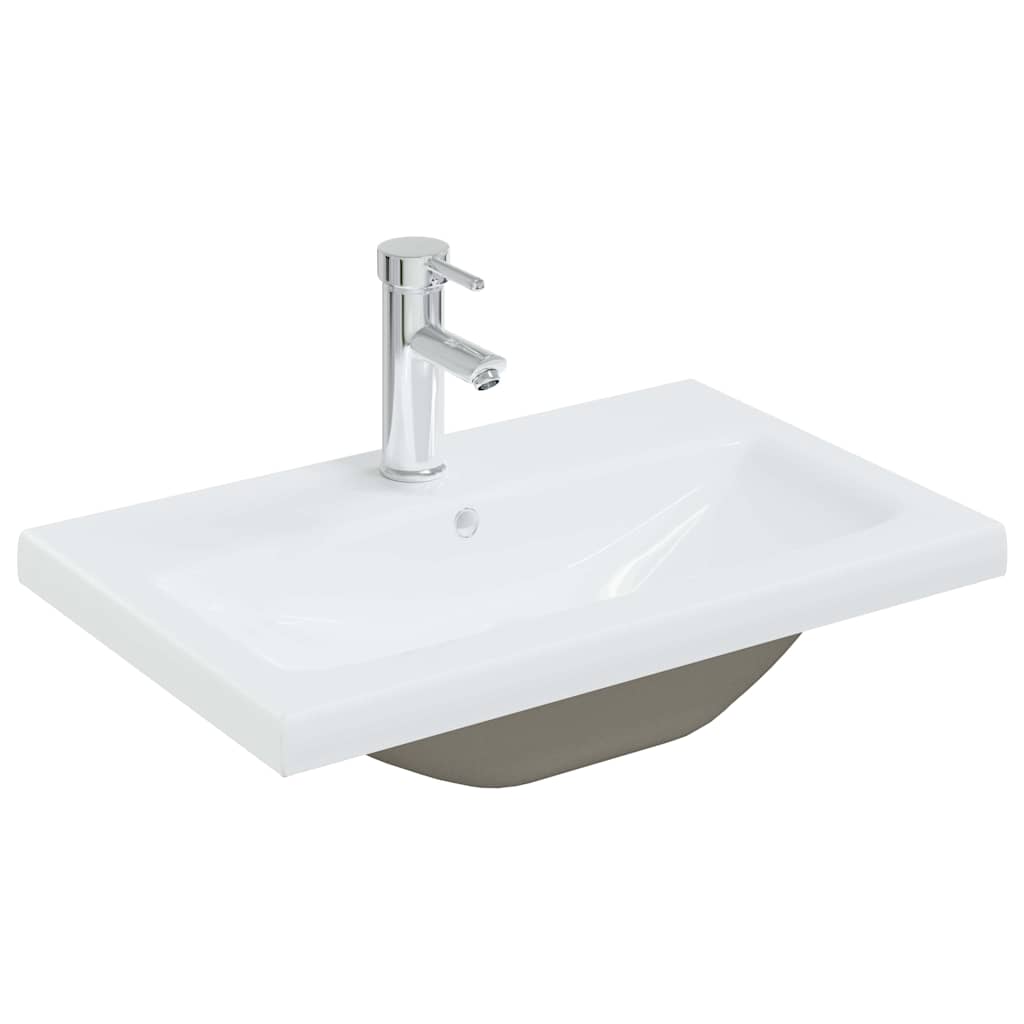 Ντουλάπα Νιπτήρα Mπάνιου Μαύρη Οξυά 60 x 39 x 62 εκ.