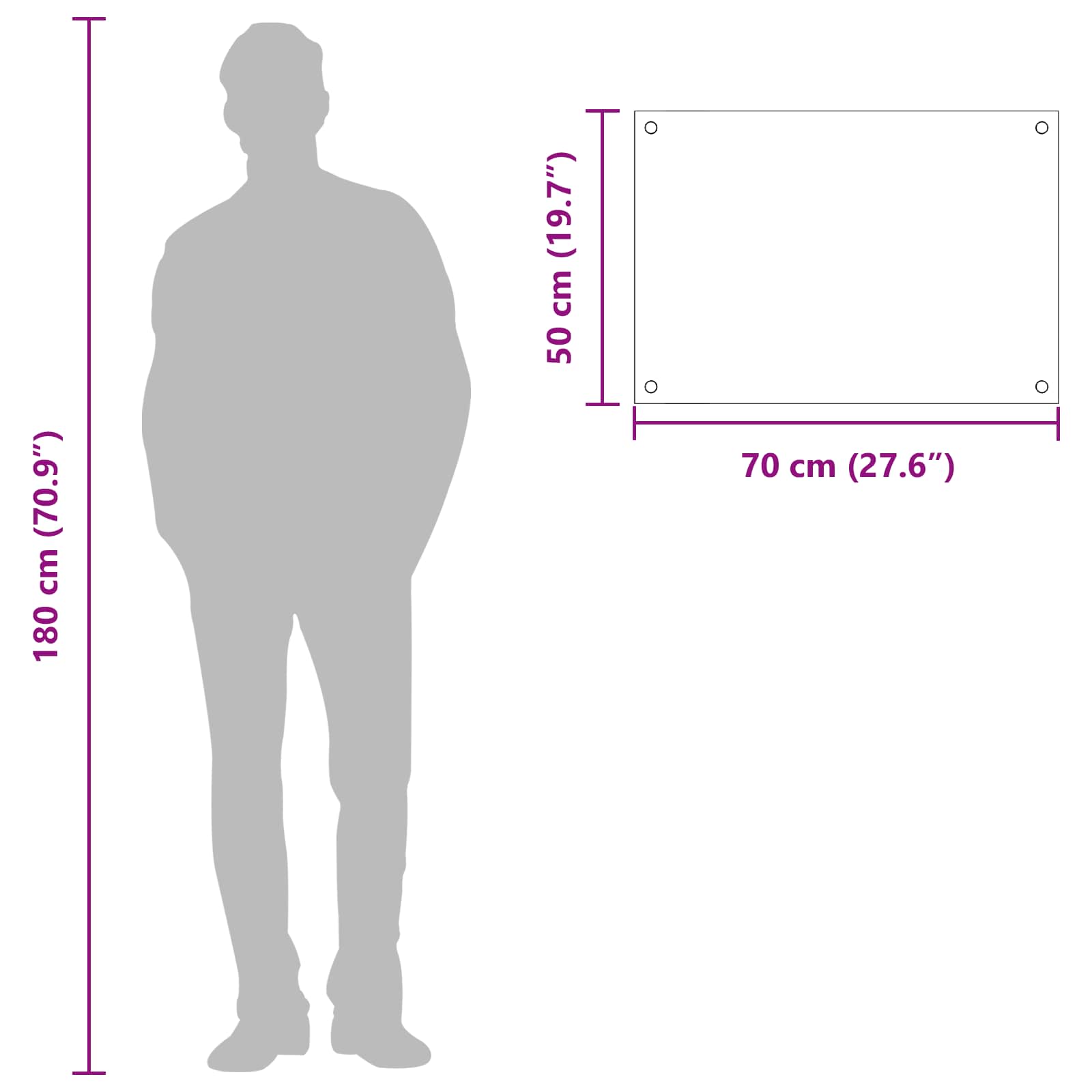 Πίσω Πάνελ Κουζίνας Ανοιχτό γκρι 70 x 50 cm σκληρυμένο γυαλί - Pakobazaar