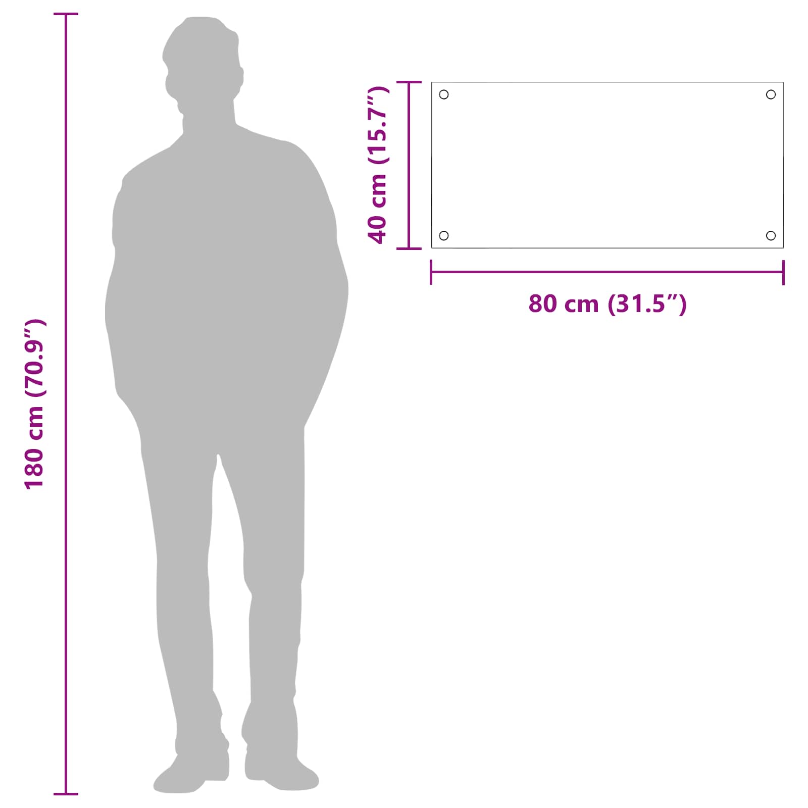 Πίσω Πάνελ Κουζίνας Ανοιχτό γκρι 80 x 40 cm σκληρυμένο γυαλί - Pakobazaar