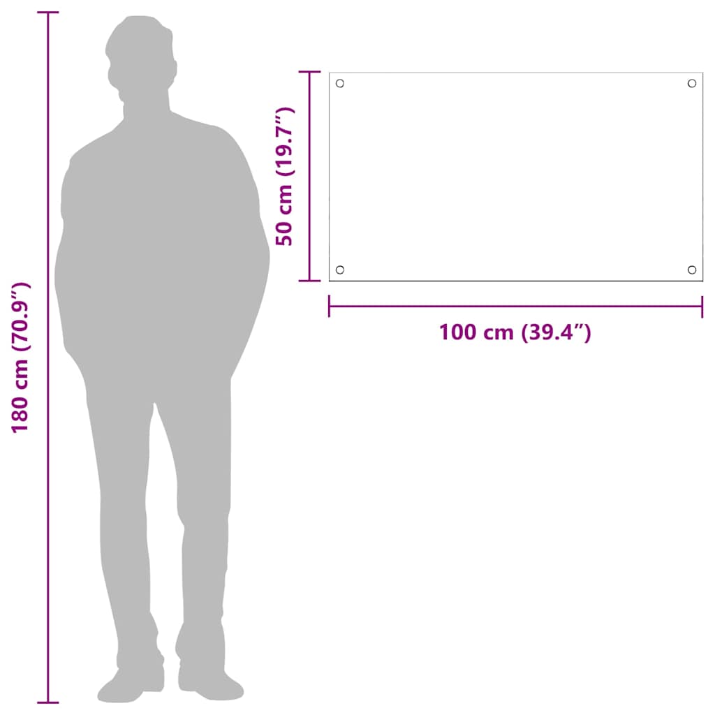 Πλάτη κουζίνας Ανοιχτό γκρι 100 x 50 cm σκληρυμένο γυαλί - Pakobazaar