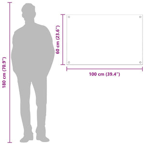 Πλάτη κουζίνας Ανοιχτό γκρι 100 x 60 cm σκληρυμένο γυαλί - Pakobazaar