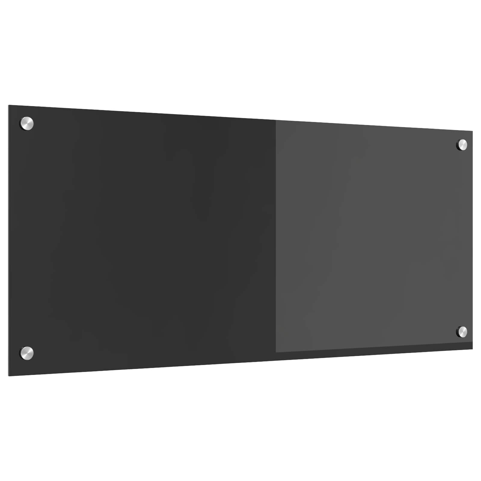 Πίσω Πάνελ Κουζίνας Σκούρο Γκρι 90 x 40 cm σκληρυμένο γυαλί - Pakobazaar