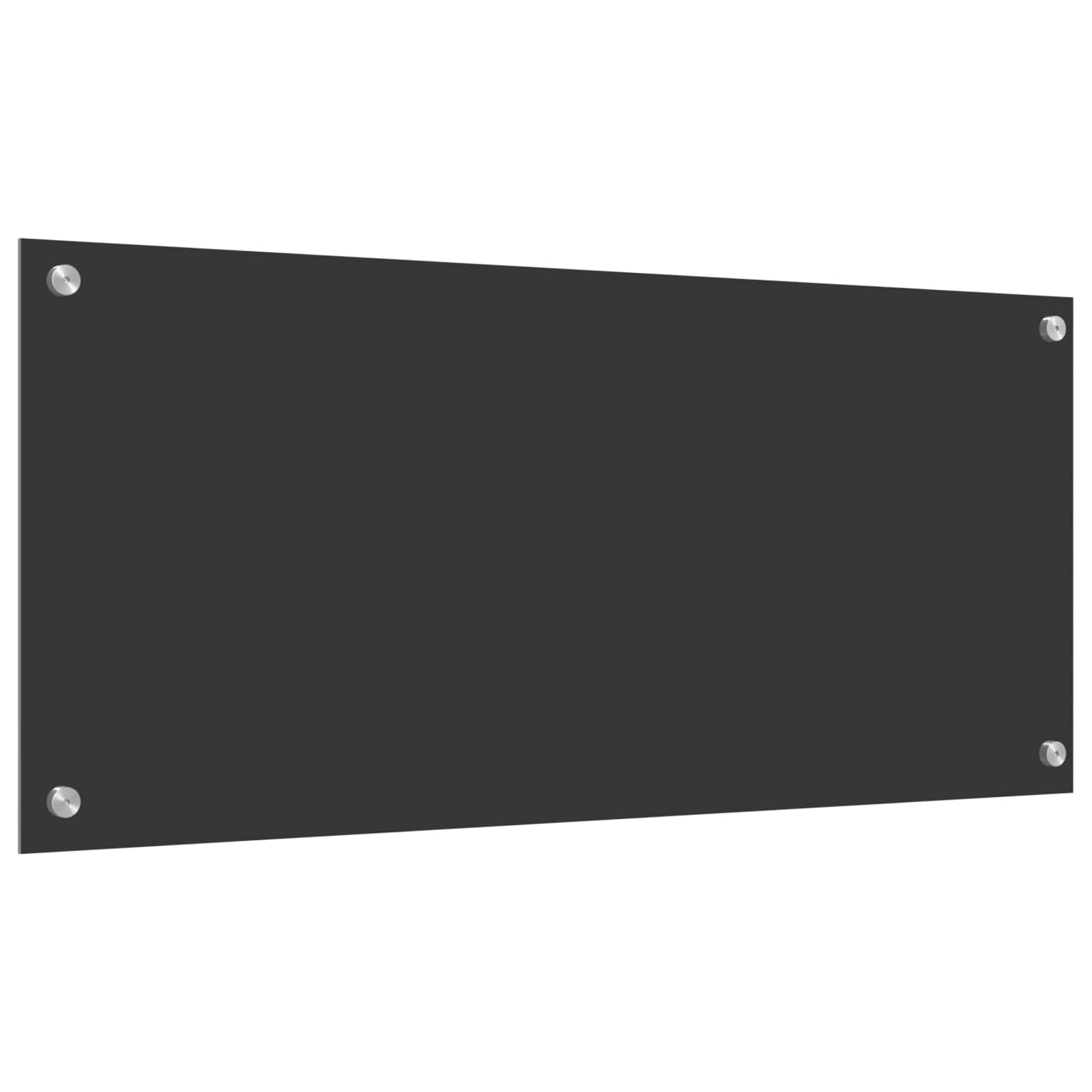 Πίσω Πάνελ Κουζίνας Σκούρο Γκρι 90 x 40 cm σκληρυμένο γυαλί - Pakobazaar