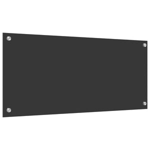 Πίσω Πάνελ Κουζίνας Σκούρο Γκρι 90 x 40 cm σκληρυμένο γυαλί - Pakobazaar