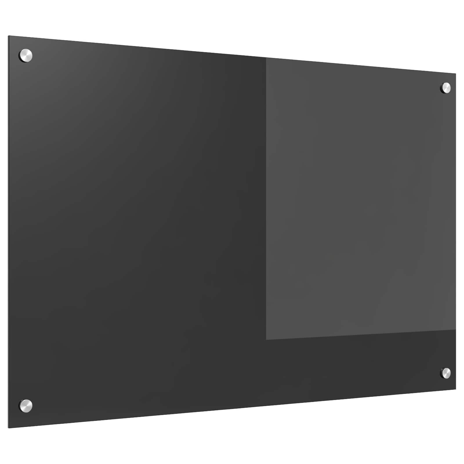 Πίσω Πάνελ Κουζίνας Σκούρο Γκρι 90 x 60 cm σκληρυμένο γυαλί - Pakobazaar