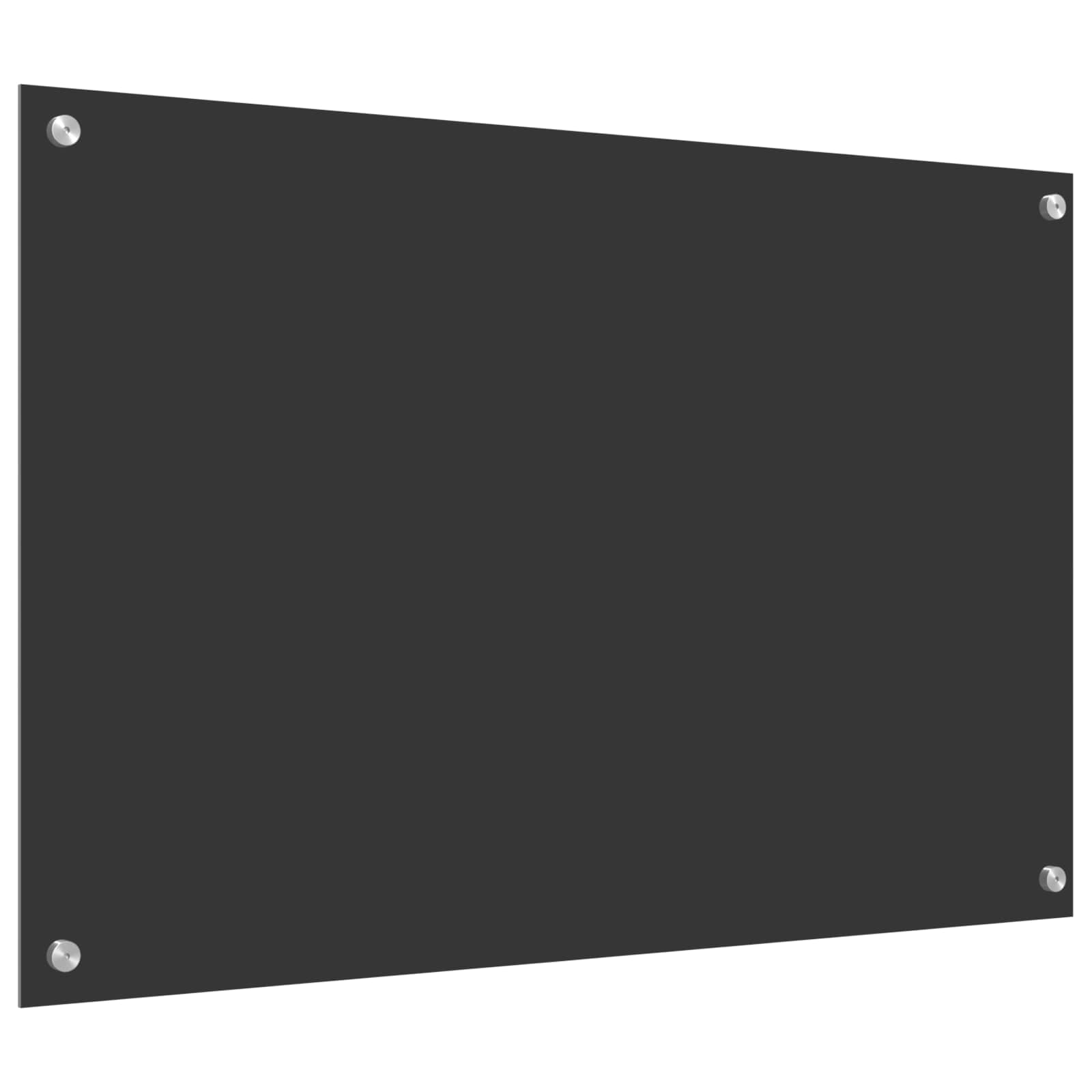 Πίσω Πάνελ Κουζίνας Σκούρο Γκρι 90 x 60 cm σκληρυμένο γυαλί - Pakobazaar