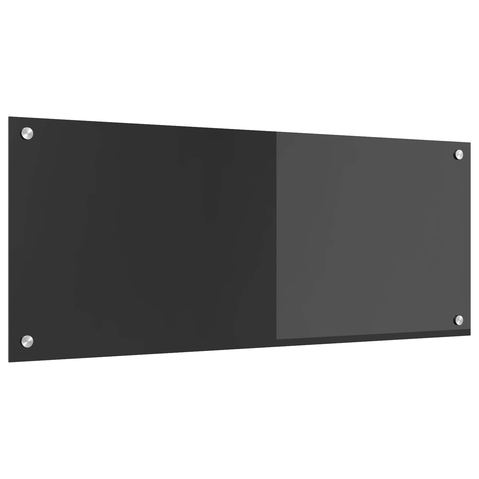 Πίσω Πάνελ Κουζίνας Σκούρο Γκρι 100 x 40 cm σκληρυμένο γυαλί - Pakobazaar
