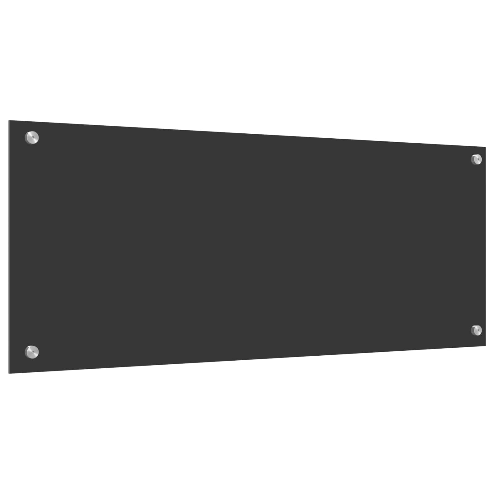 Πίσω Πάνελ Κουζίνας Σκούρο Γκρι 100 x 40 cm σκληρυμένο γυαλί - Pakobazaar