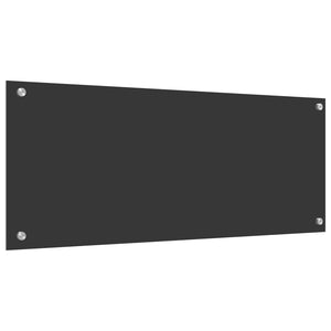 Πίσω Πάνελ Κουζίνας Σκούρο Γκρι 100 x 40 cm σκληρυμένο γυαλί - Pakobazaar