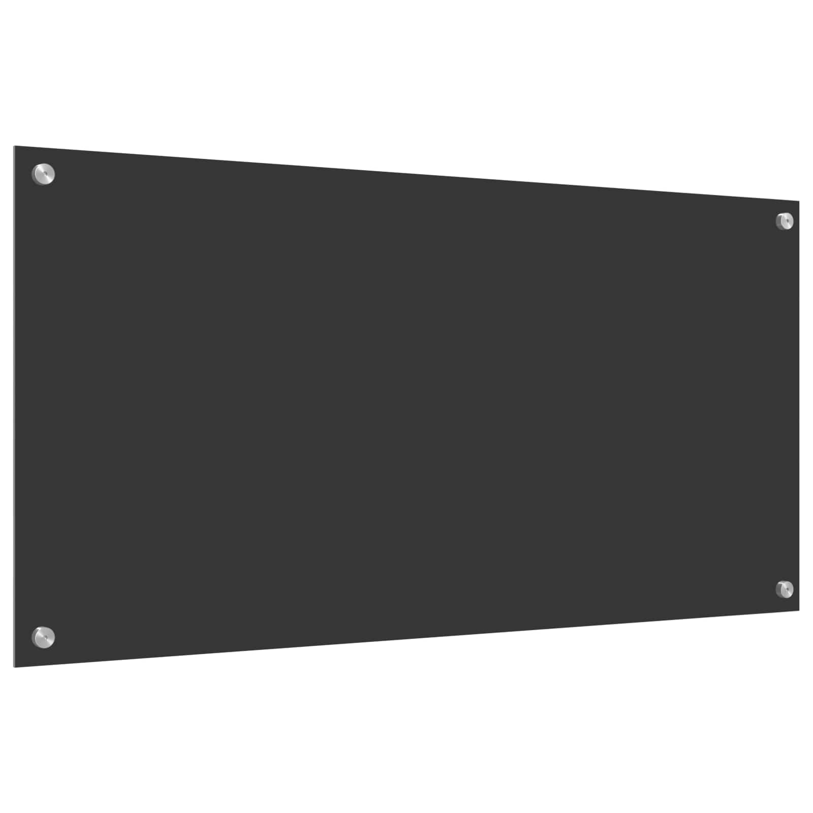 Πίσω Πάνελ Κουζίνας Σκούρο Γκρι 100 x 50 cm σκληρυμένο γυαλί - Pakobazaar