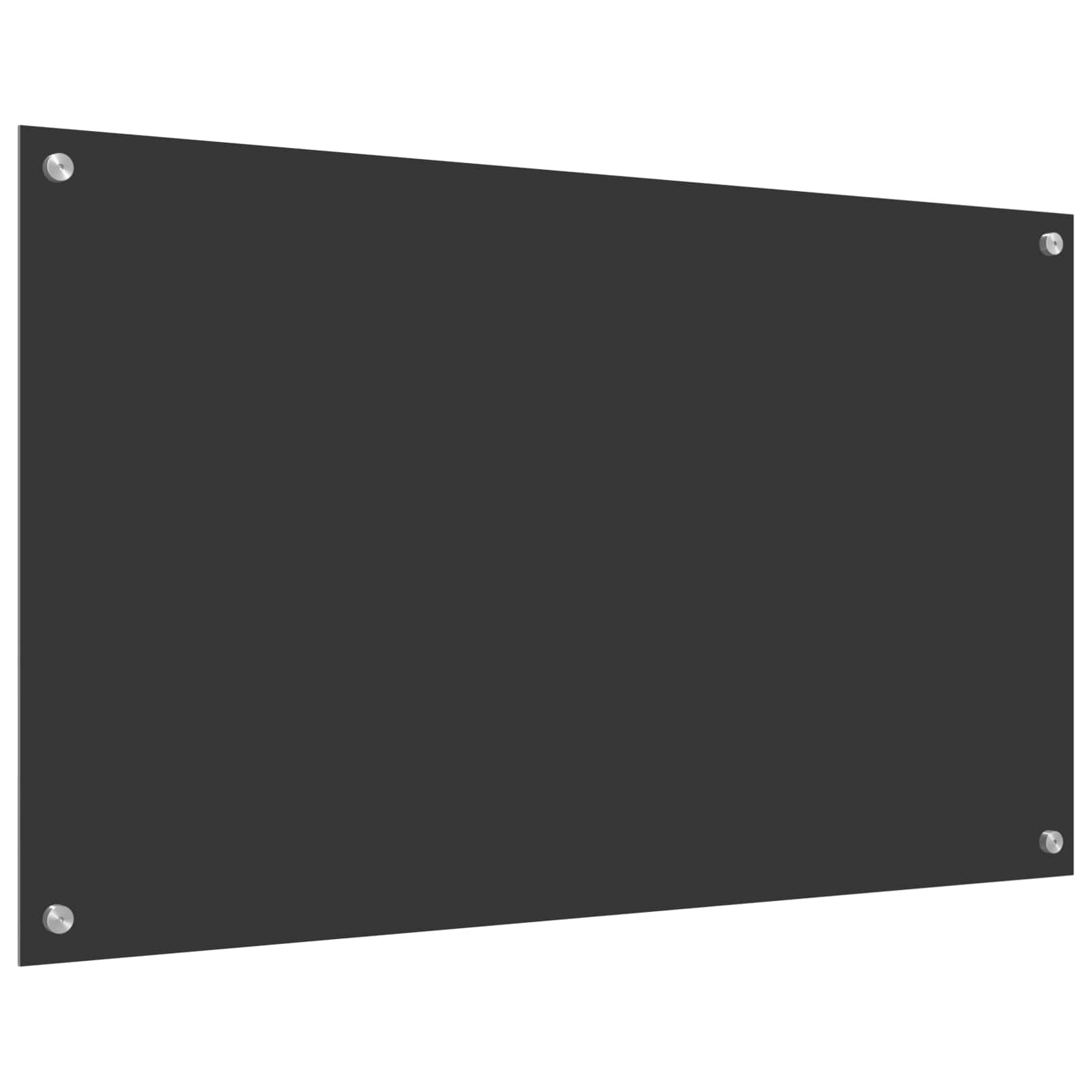 Πίσω Πάνελ Κουζίνας Σκούρο Γκρι 100 x 60 cm σκληρυμένο γυαλί - Pakobazaar