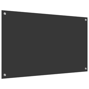 Πίσω Πάνελ Κουζίνας Σκούρο Γκρι 100 x 60 cm σκληρυμένο γυαλί - Pakobazaar