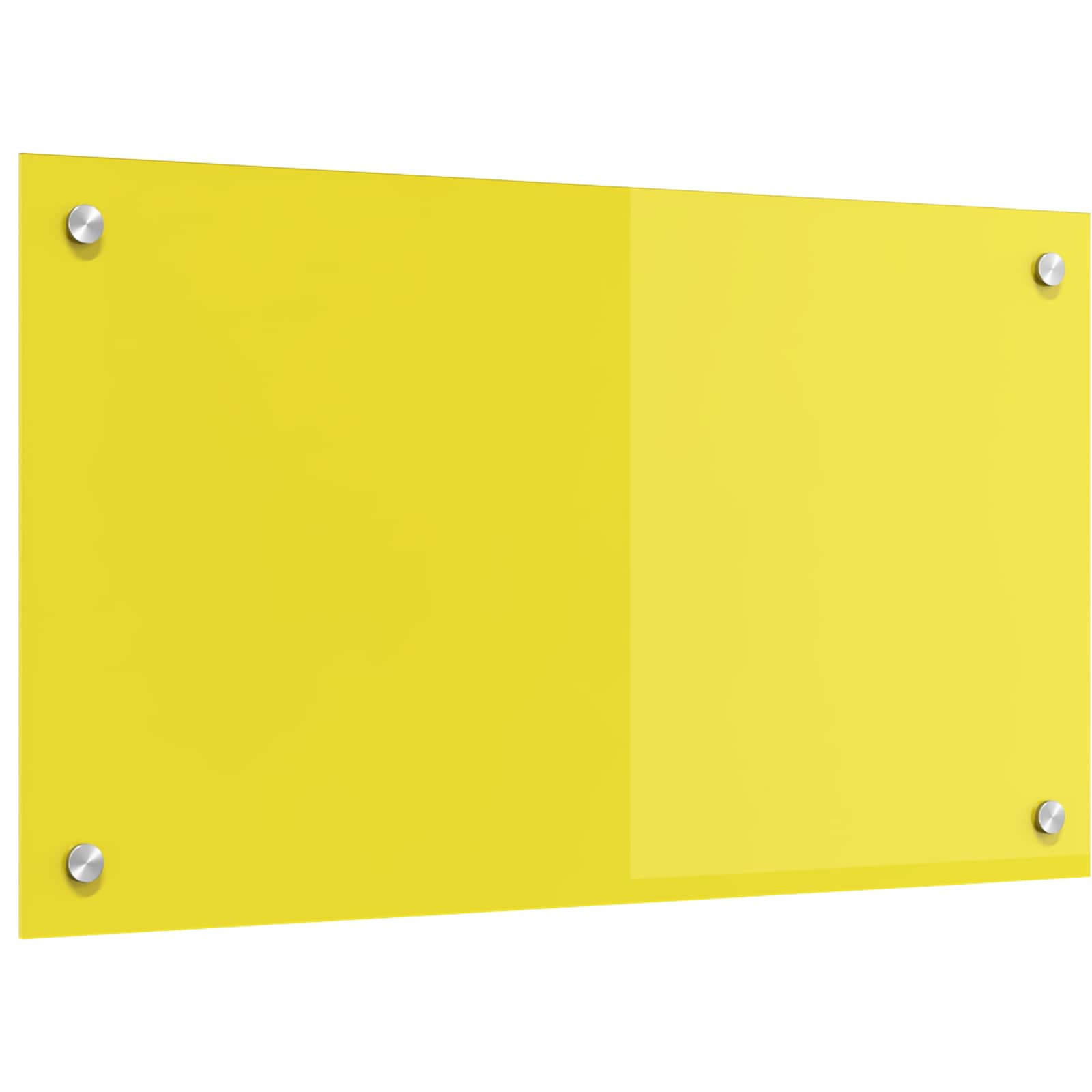 Πλάτη κουζίνας Κίτρινο 70 x 40 cm σκληρυμένο γυαλί