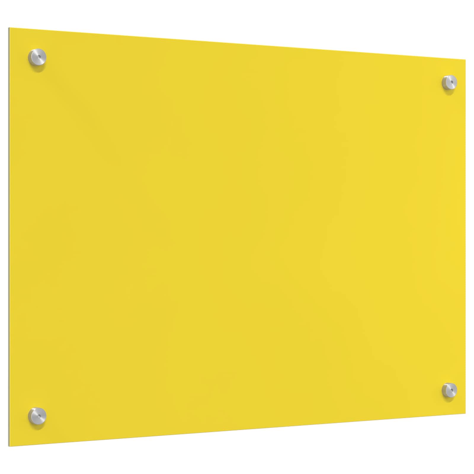 Πλάτη κουζίνας Κίτρινο 70 x 50 cm σκληρυμένο γυαλί - Pakobazaar
